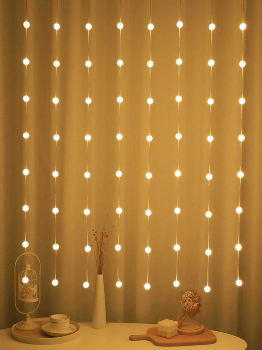 80 Crystal Ball Warm White LED String Lights